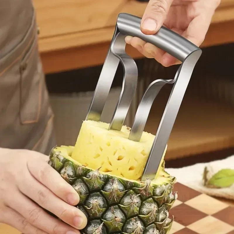 Pineapple Peeler Cutter Ananas Meat Extractor Cut Corer Remover Machine Home Kitchen Knife Slicer Stainless Steel Fruit Tools