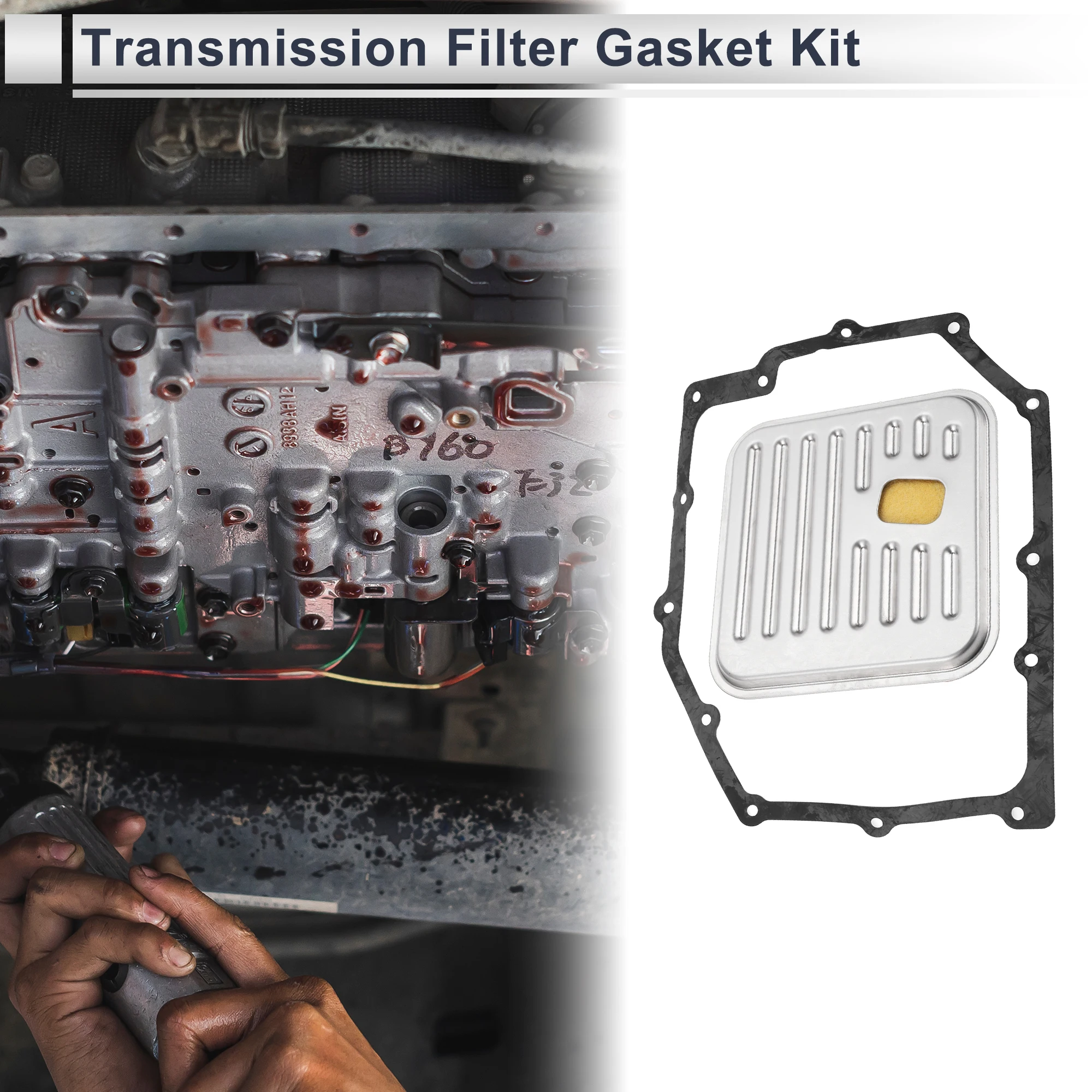 UXCELL Engine Transmission Filter Gasket Kit for Dodge Intrepid 2001-2004 Automatic Transmission Filter Kit No.04796730AB