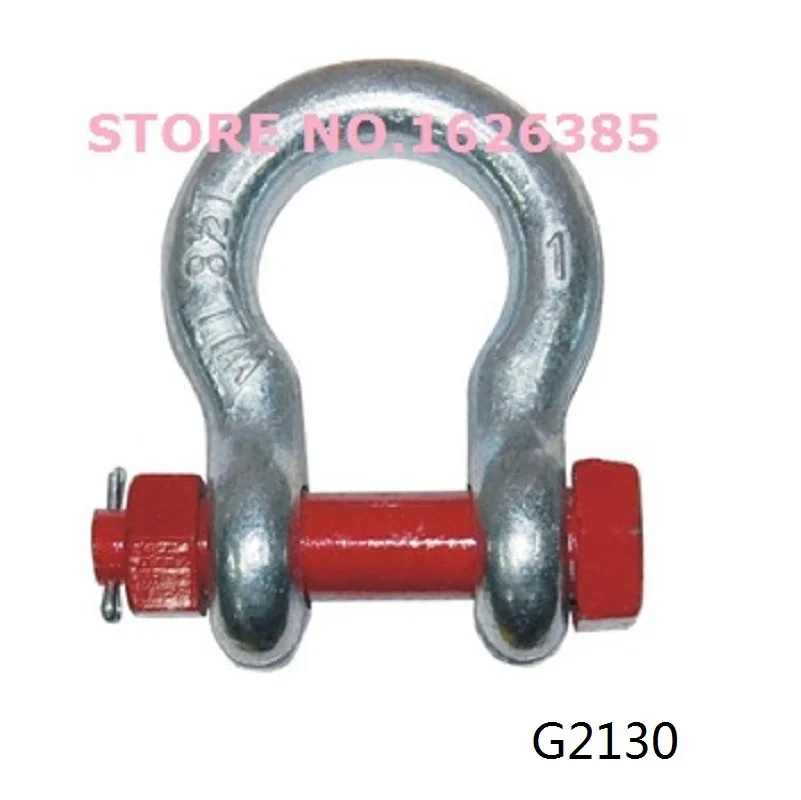 0.3T 3/16"--6.5T 7/8" G209 G2130 U.S. Type screw pin bow anchor shackle electric galvanized die forging bracket lifting bolt