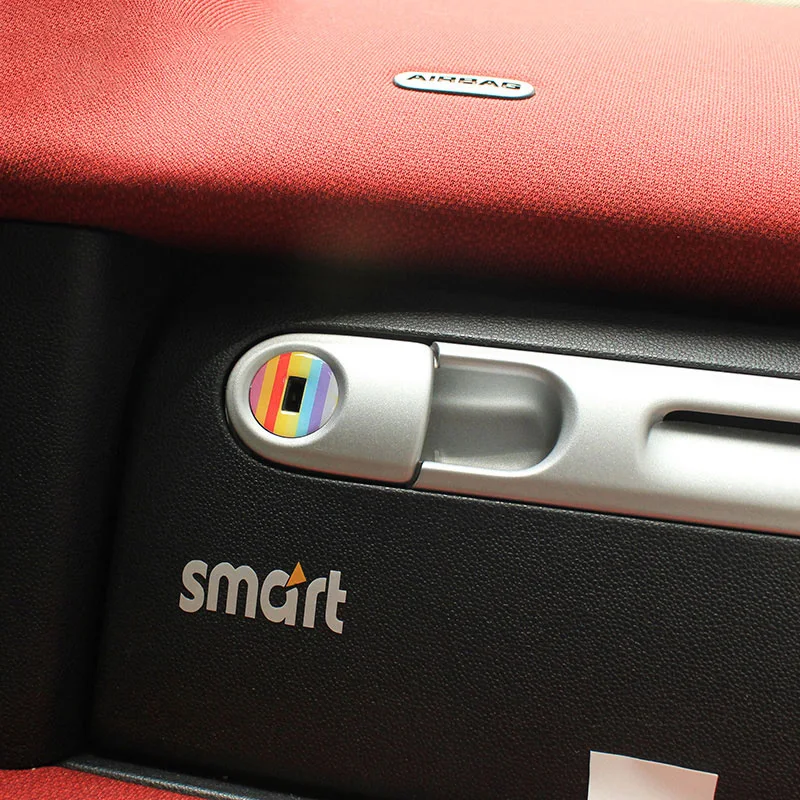 Car Co Driver Key Hole Adesivo Decorativo Nottilucente Per Old Mercedes Smart 451 Fortwo Accessori Per Auto Modifica D'Interni