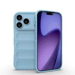 Soft Armor Liquid Silicone Protective Phone Case - iPhone 17 Air (LightBlue)