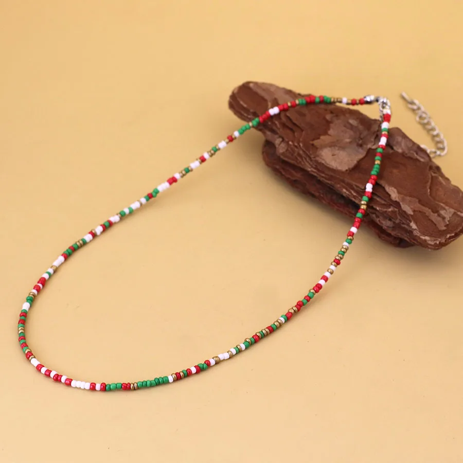 Seed Beads Necklace For Women Beach Outdoor Choker