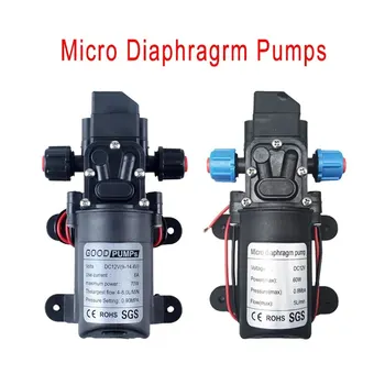 Automatic Flow Switch 6L/Min DC12V 60W 70W 130PSI AUTO Diaphragm Water Pump Mini Safe High Pressure Self Priming Pumps