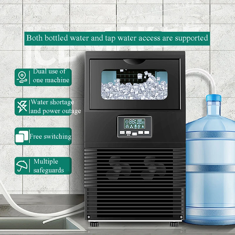 

Льдогенератор PBOBP для столешницы, льдогенератор для жевательных гранул с функцией самоочистки, 33 фунта/24 часа для дома, кухни, офиса