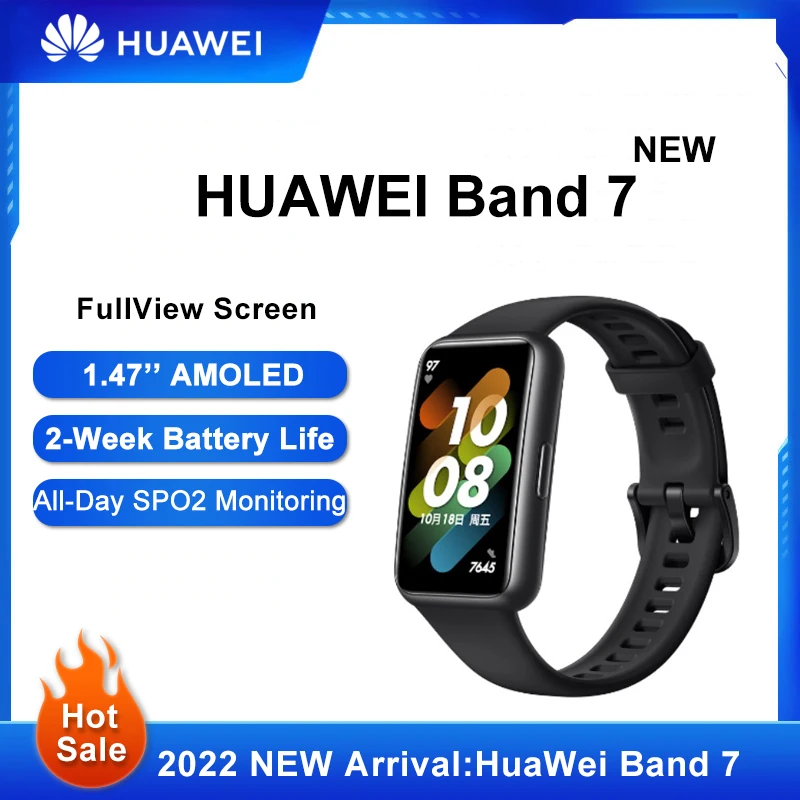 Huawei Band 7 Smart Band 1.47 AMOLED Blood Oxygen Heart