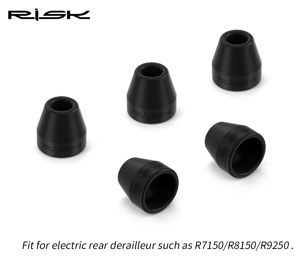 2 stücke RISIKO Rennrad Di2 Schaltwerk Shift E-Rohr Elektrische Draht Wasserdichte Gummi Hülse Stecker Schutzhülle Staub abdeckung Schutz – Detail 4