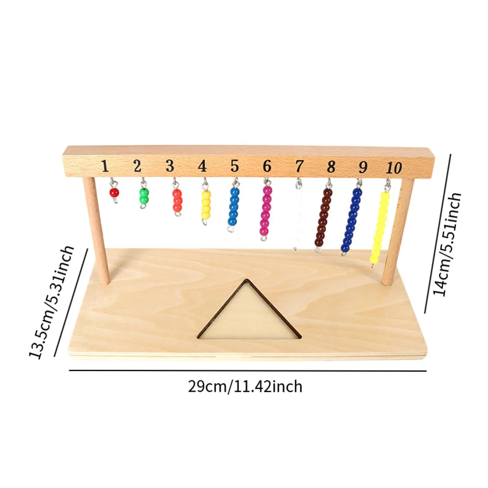 Colorful Beaded Stair Hanger Preschool Learning with Beads Colorful Beaded Hanger for Boys And Girls