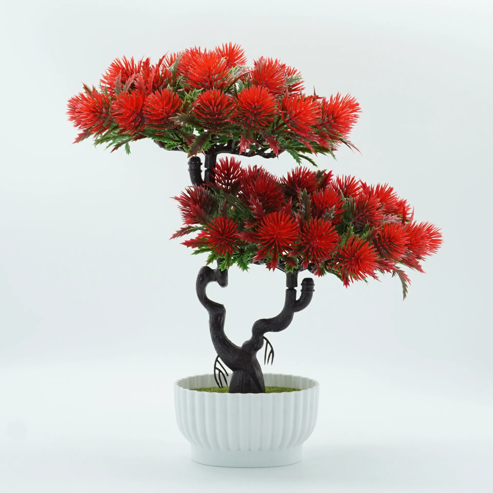 

New artificial flower ornaments desktop fake flower potted living room indoor green plants flowers bonsai plants wedding gifts