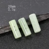 2pcs Aventurine Jade Double Hole Cylindrical Buttons Natural Material Primary Color Button DIY Knitwear Garment Fasten Accessory 3