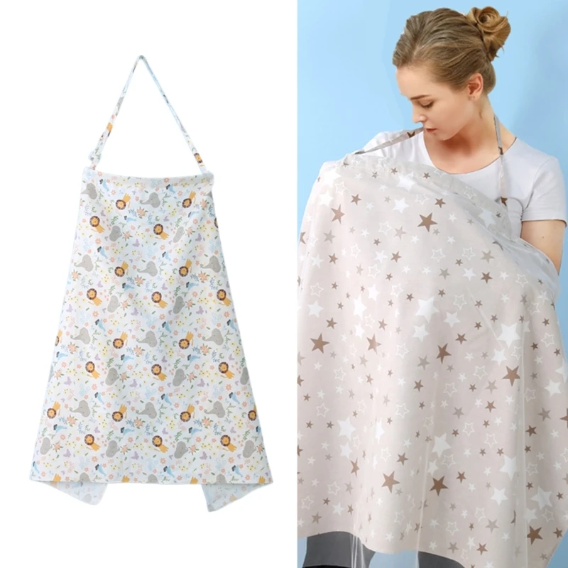 Privacy Nursing Apron Nursing Cover Cotton Breastfeeding Cover Muslin Coverall