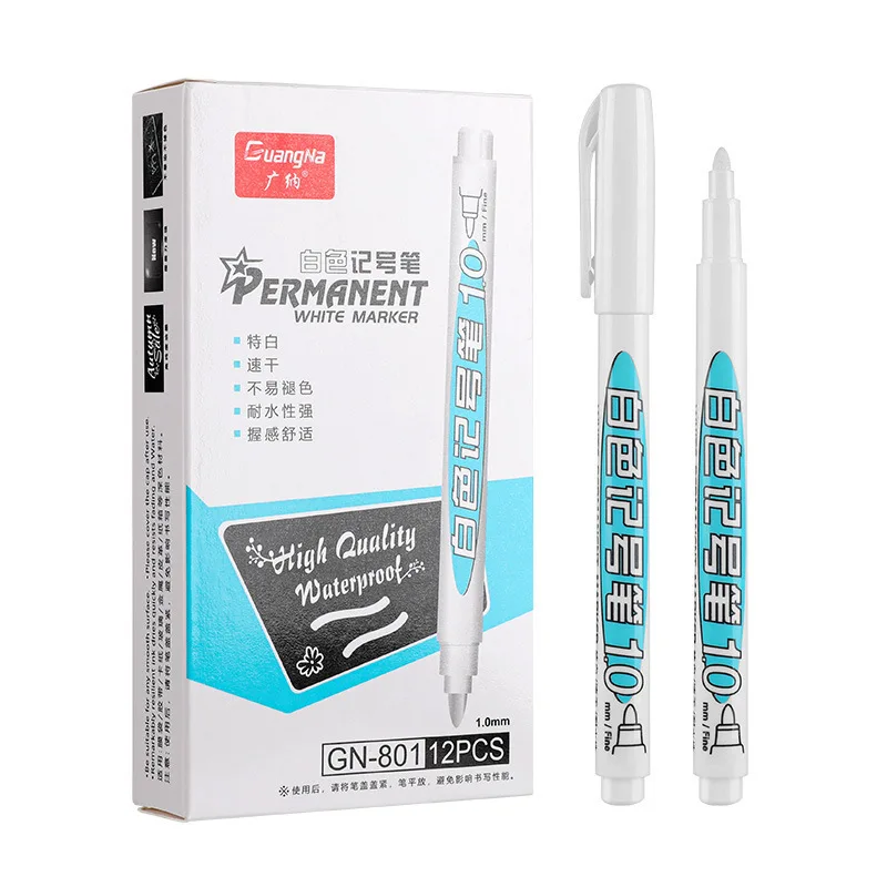Oily White Marker Pens Graffiti Waterproof Permanent Gel Pencil Tire Pai  FAST