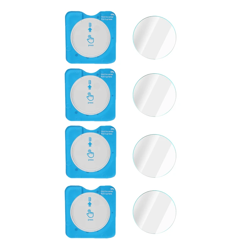 Tempered Glass Screen Protector with Auto Alignment Kit for Smartwatches (1-4 Pack)
