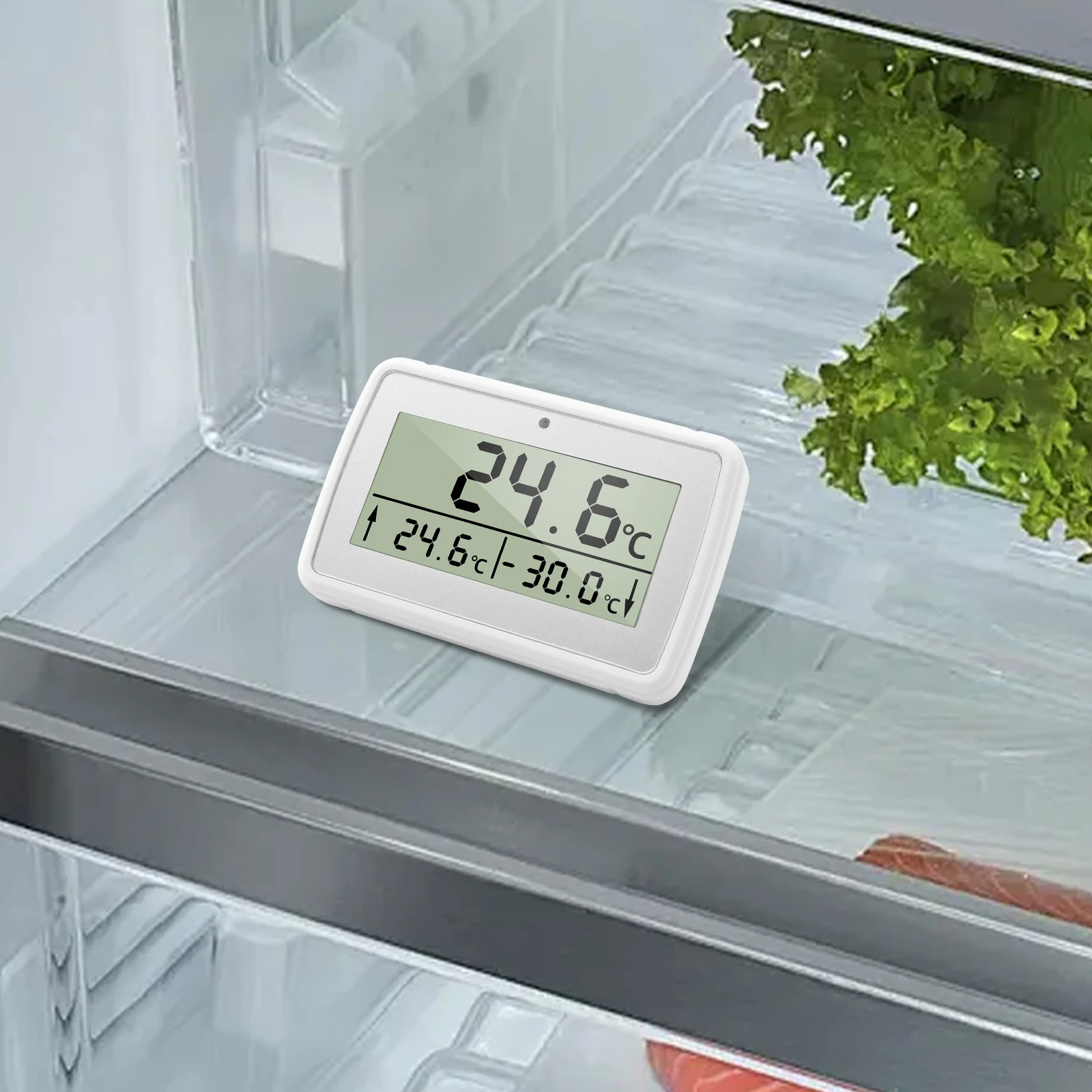 Waterproof LCD Thermometer for Fridge Freezer Temperature Humidity