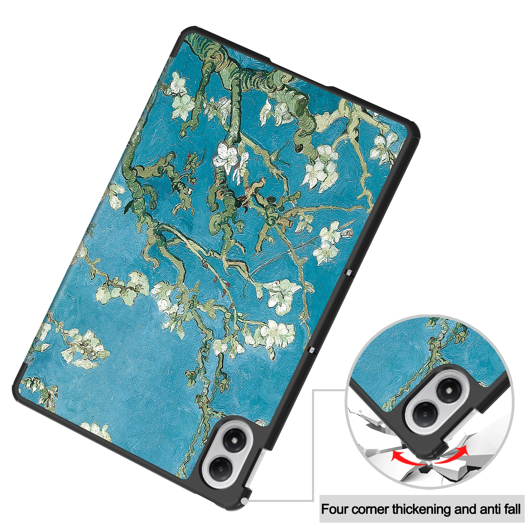 Premium PU Leather Tri-Folding Kids Stand Magnetic Tablet Cover