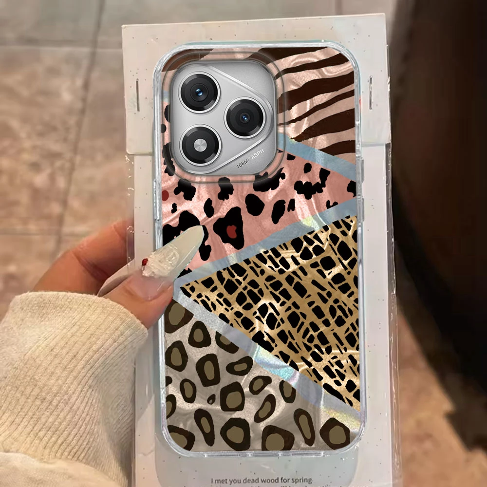 Leopard Print Water Wave Texture Silicone Phone Case Cover