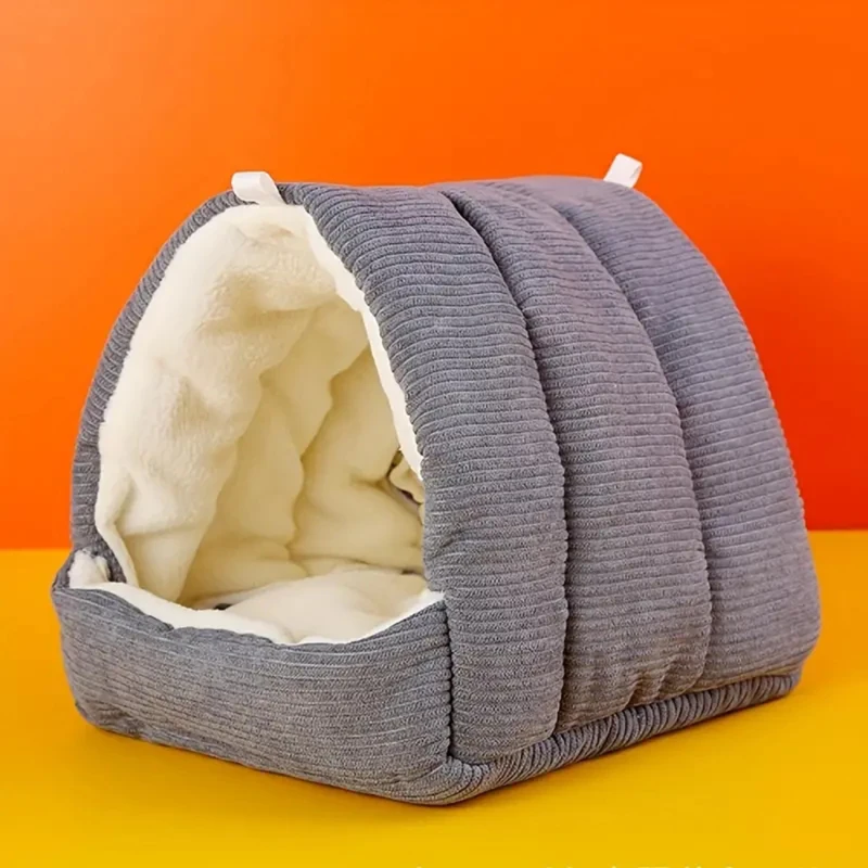 Parrot Nest Warm Bird Nest House Shed Hut Hanging Hammock Cage Accessories Plush Hideaway Small Pet