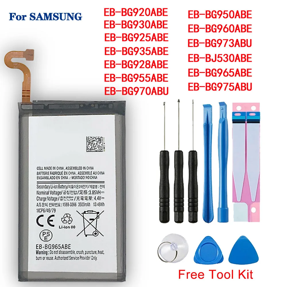 

New Battery For Samsung Galaxy S6 S6 Edge Plus S7 S7 Edge S8 S8 Plus+ S9 S9 Plus S10 S10E S10 Plus J5 Pro J7 Pro