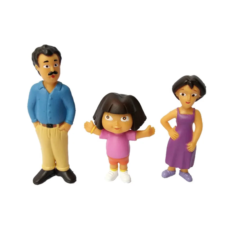 12pcs/set Anime Cartoon Dora PVC Figures Toys Child Children Kids Toys Dolls Gifts  for children