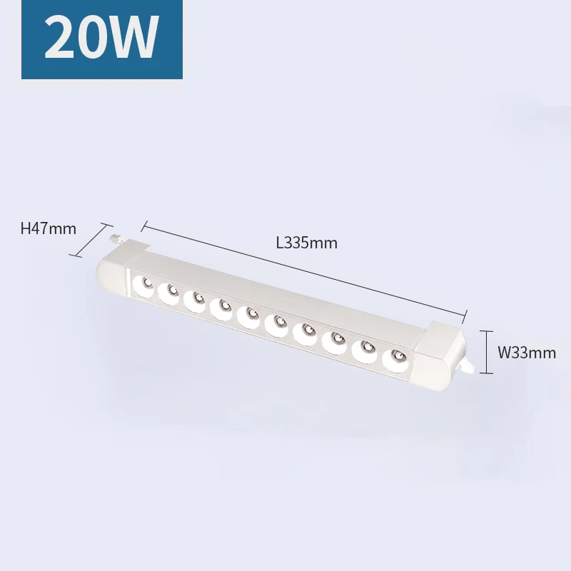 ตัวเลือกสินค้า โคมไฟ LED ติดตามราง 220V 10-30W ประหยัดไฟ แสงสว่างดี