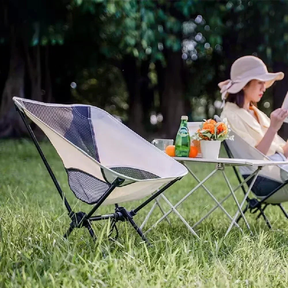 Folding Chair Folding Stool Camping Chairs Outdoor Portable Folding Beach Stool Lightweight Picnic With Storage Bag Detachable Alloy Fishing Backrest Chair