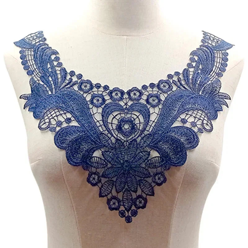 Beautiful Lace Collars European Style Floral Embroidery Decorative Collar Woman's Garment Accessories
