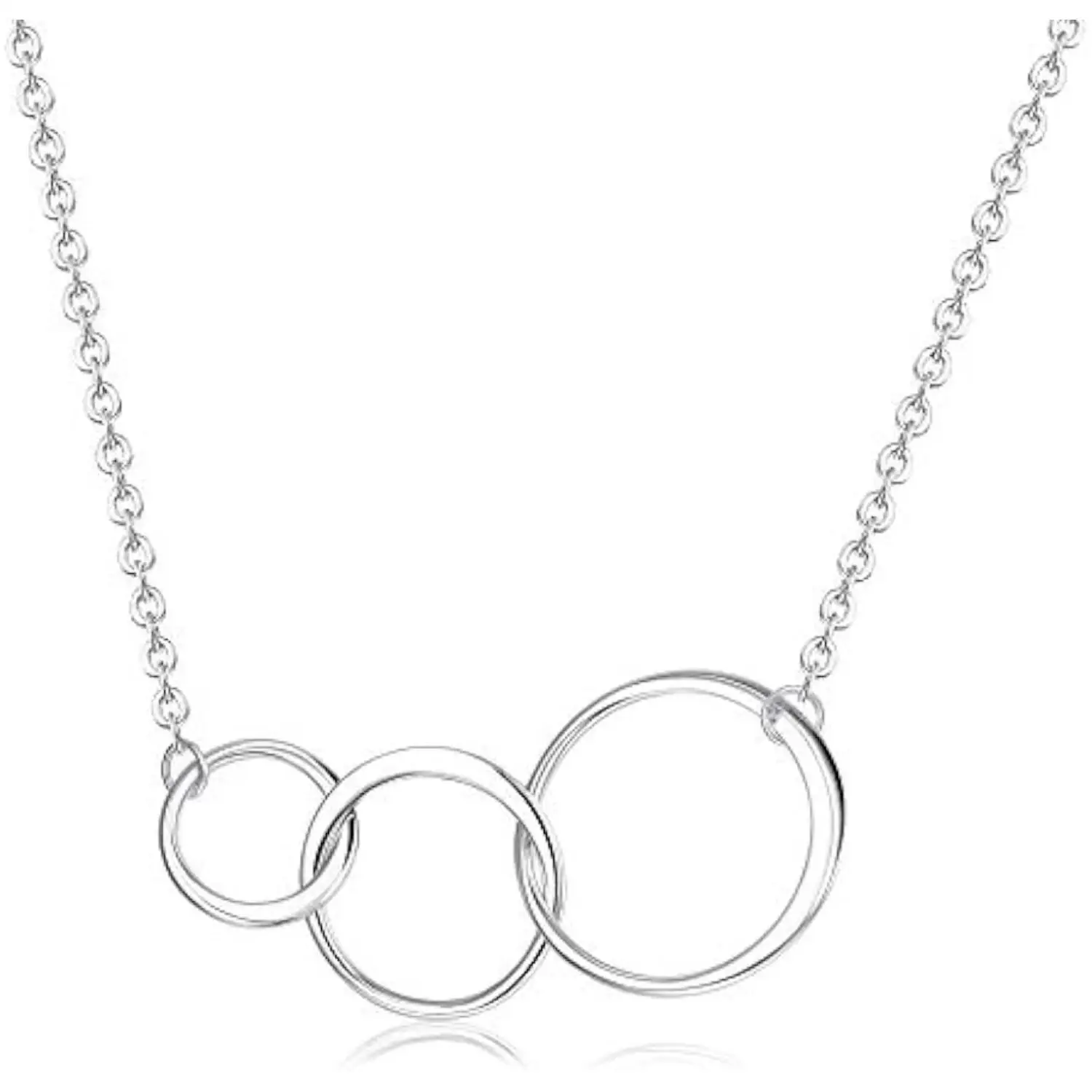 

Fansilver 925 Sterling Silver Necklace for Grandma Mom Daughter Infinity Circle Pendant Necklace Mother Birthday Graduation Gift