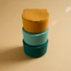 1PCS Baby Silicone Tableware Cute Cartoon Bear Shape Baby Snack Box Eating Training Baby Stuff Portable Baby Meal Tray 3