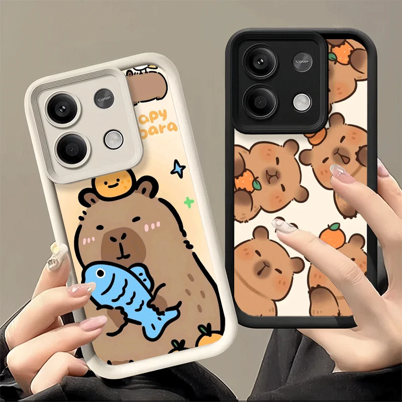 Capybara Cartoon Cute Soft Phone Case Shell