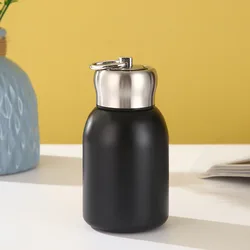 Insulated Stainless Steel Travel Mug - 300ml, Perfect for Camping and Travel, Keeps Drinks Hot or Cold for Hours (Black)