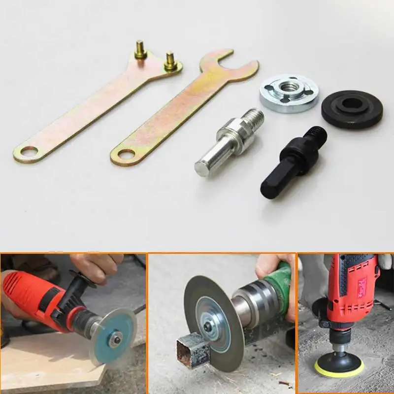 3PCS 10mm Electric Drill To Angle Grinder Connecting Rod Converter Set Grinding Connection Adapter Power Tool for Cutting Disc