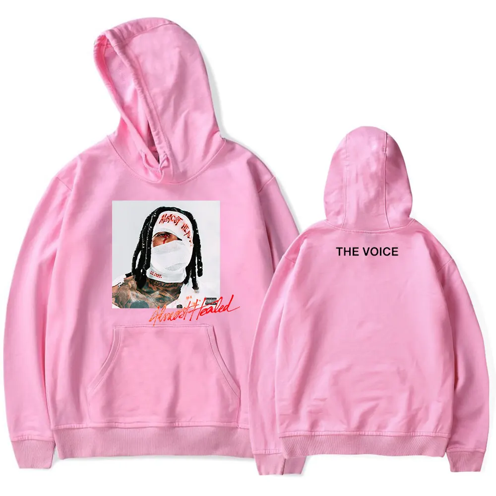 thumbnail image 1 of Sudadera con capucha de Lil Durk, sudadera con la portada del álbum Almost Healed, sudadera con estampado de rapero, moda unisex, divertida, informal, hip hop, ropa de calle, 1 of 5