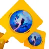 Wholesale Customize Brand Logo Cool Cute Handle Square Mirrors  Black Heart  Mirrors For Hair/ Cosmetic/Beauty  Boutique  Vendor 3