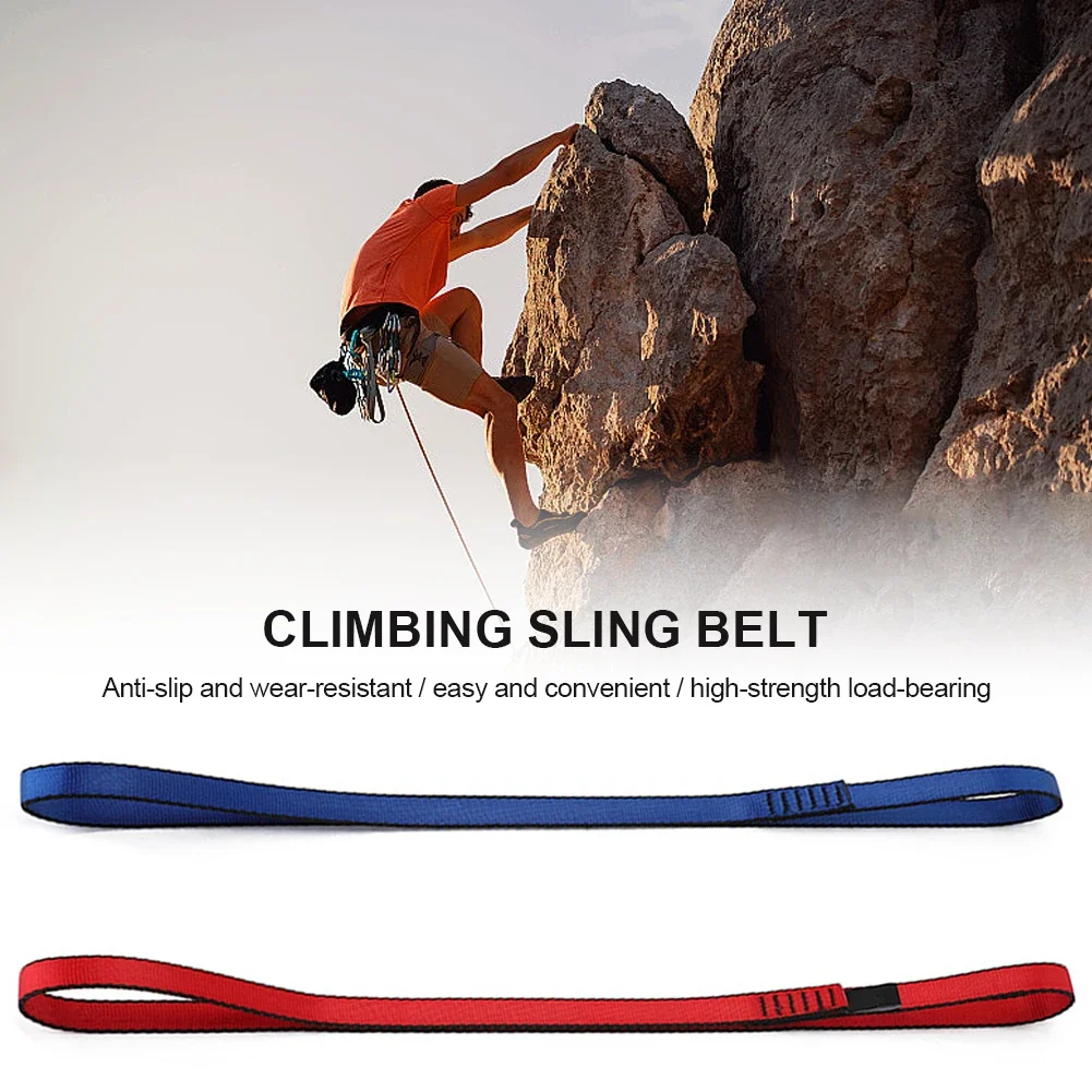 22kN Rock Climbing Sling Belt Protective Supplies High Strength Polyester Wearable Belts Professional Outdoor Equipment