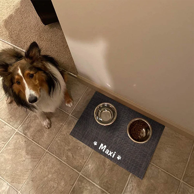 Dog Feeding Mats Waterproof Dog Bowl Mat For Food And Water Dishwasher Safe  Dog Bowl Pads For Cats Dogs Puppies - AliExpress