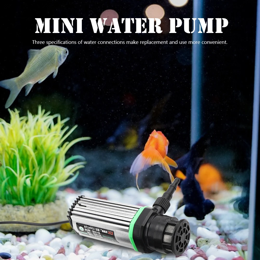 DC 12V Mini Fountain Pump Ultra-quiet Multifunctional Water Flow Speed Adjustable for Slotting/Cutting/Water Drilling Machine