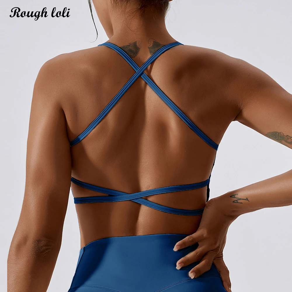 Pearl Women's Sports Bra Strappy Criss Cross Back Bra Removable Padded Yoga  Crop Top Stretchy Supportive Active Bra - AliExpress