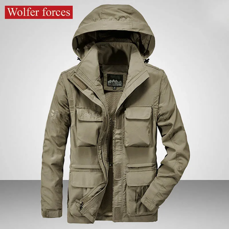 Oversize Winter Jacket Windbreaker Bomber Heavy Military Baseball Mountaineering Sports Sportsfor Heating Retro ellesse men s windproof zippered jacket outdoor sports baseball suit casual camping mountaineering spring and autumn new