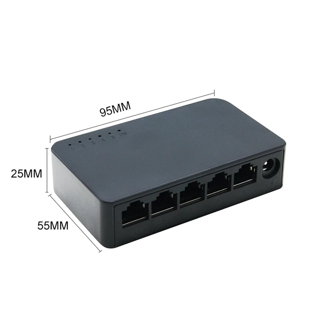 Network Switch Mini 5Ports Switch Ethernet 1000Mbps/100Mbps Gigabit High  Performance Smart Switcher RJ45 Hub Internet