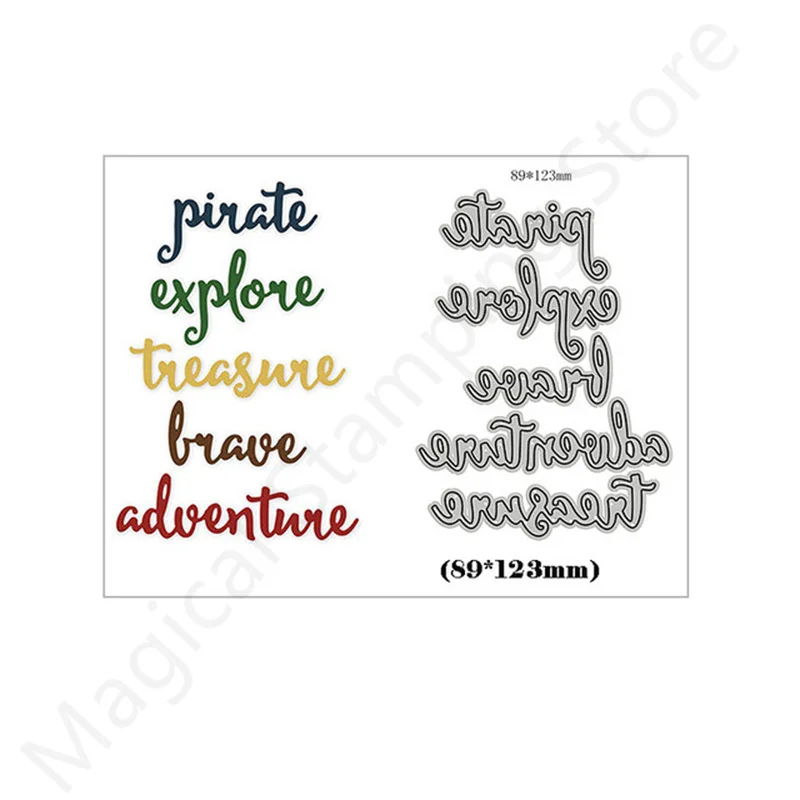 

2022 New Adventure Metal Cutting Dies No Stamps For Diy Dies Scrapbooking Paper Card Embossing Decoration Photo Album Craft