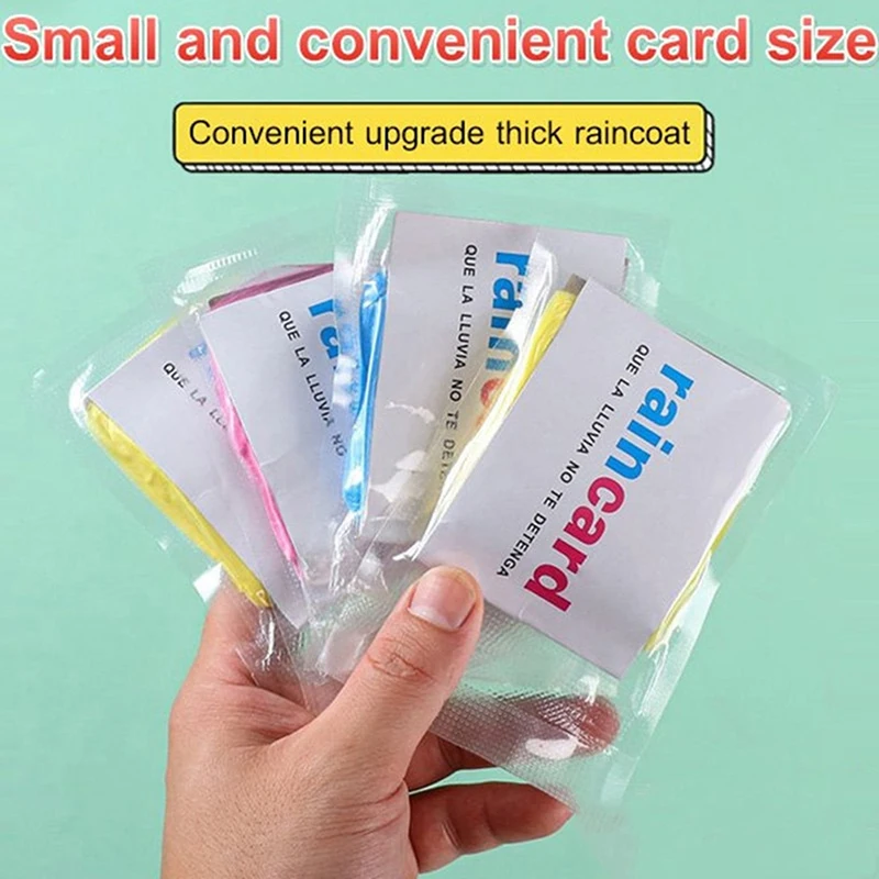 2/5pcs Portable Raincoat Women Men Outdoor Rainwear Waterproof Disposable Camping Hiking Hooded Ponchos Rain Cover Travel
