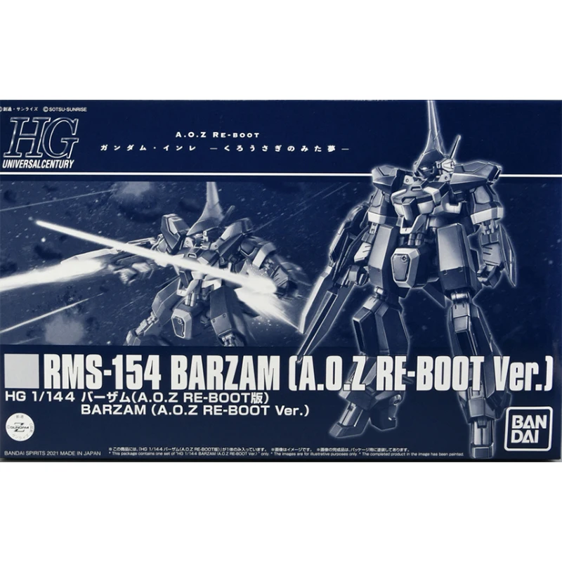 Bandai Gundam Model Kit HG Hi Zack AOZ RE Boot Barzam Zeon TR6