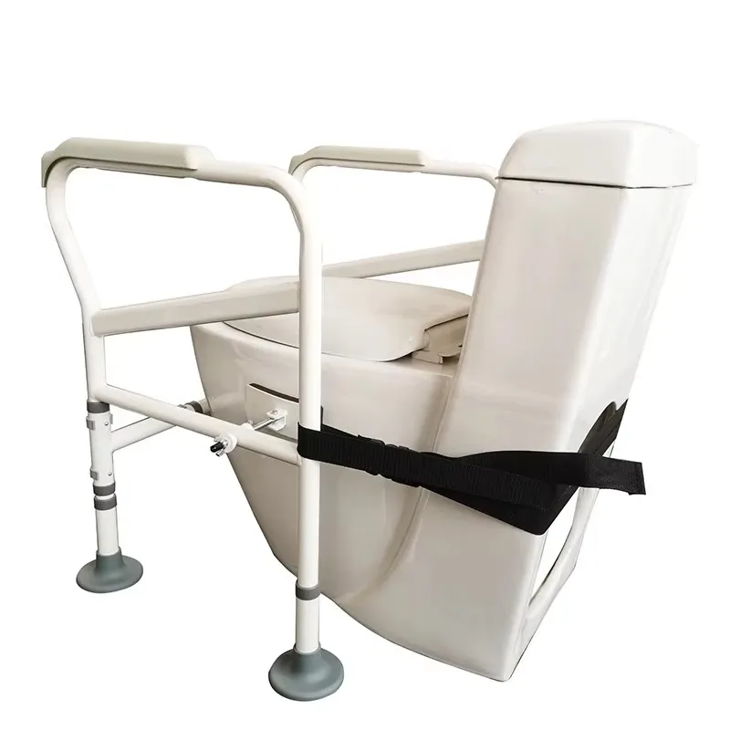 Toilet Safety Armrest Frame for Pregnant Women Elderly Disabled Help Stand-Up Frame Without Punching Foldable Toilet Armrest 2