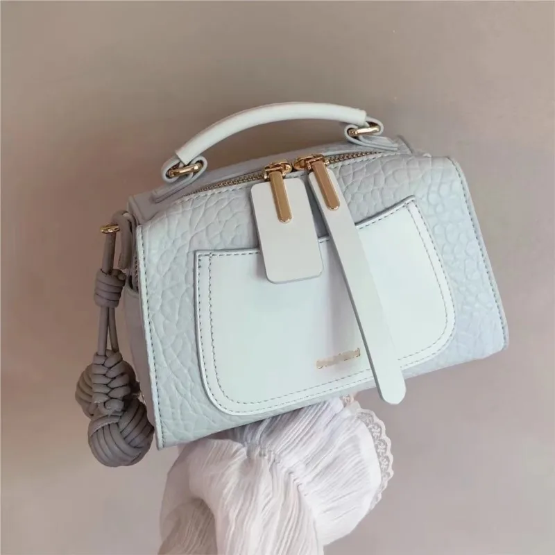 JIAERDI Fashionable Blue Messenger Bag Purse Women High Street Leather Crossbody Bags Hot Girls Versatile Y2k Handbag Wallet