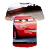 Cars Children's T-shirt Lightning McQueen 3d Printed Charming Short Sleeve Boys And Girls Top Street Shirt Fashion Clothing 4