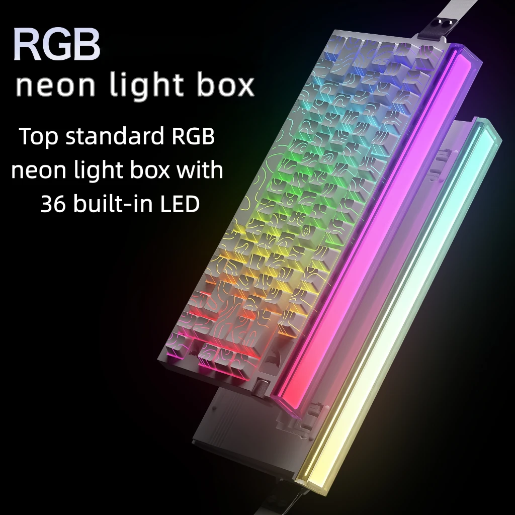 ATTACK SHARK R85HE 마그네틱 축 게이밍 유선 키보드 8KHz 속도 0.005mm RT 정밀도 조절 가능 5중 방음 충전재 RGB