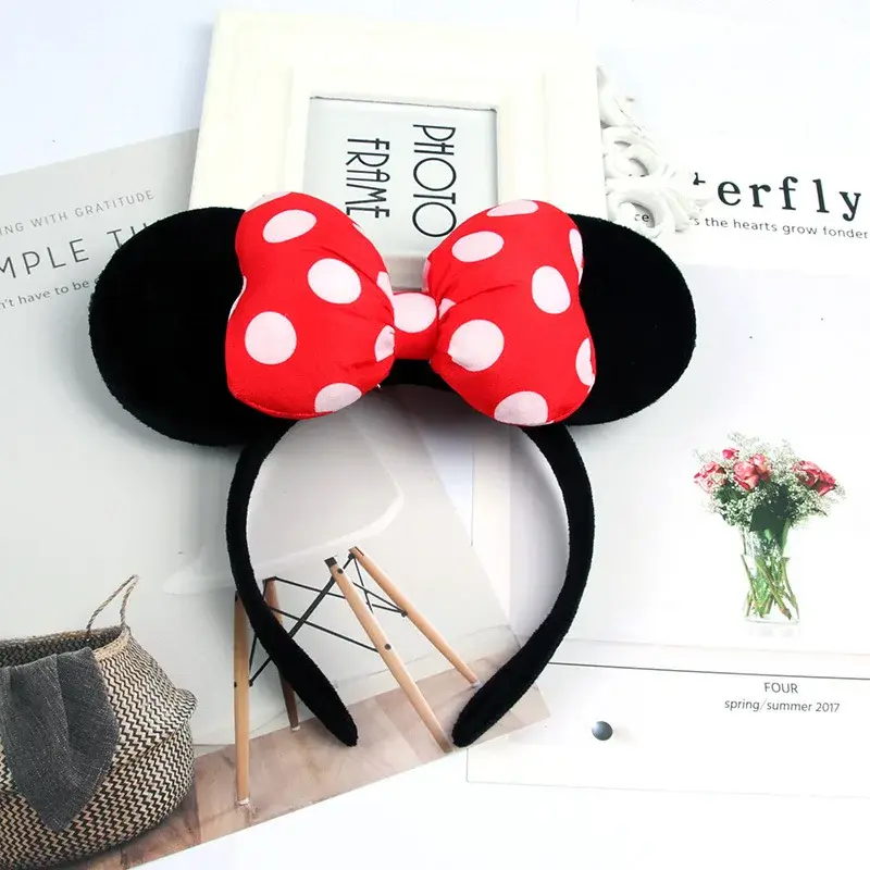 Anime Mouse Ears Headhand Cosplay Kawaii Cartoon Elastic Hair Accessories Party Sequin Bows Hairband Toys Children Adults Gift - Image 17