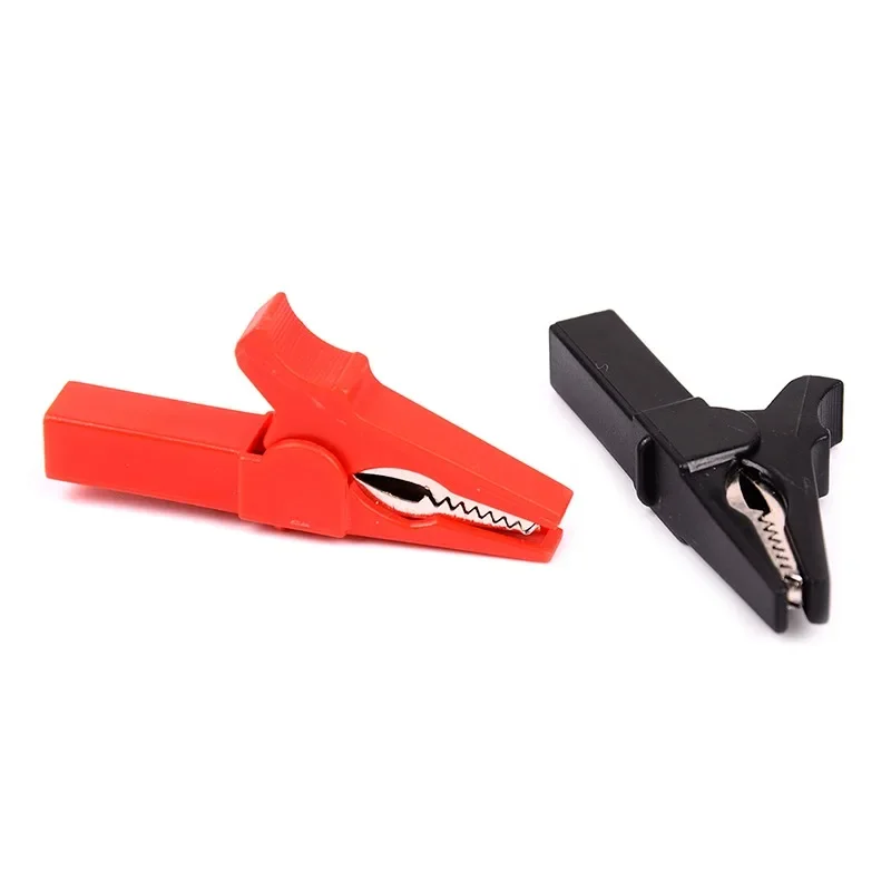 Test Probes 4Pcs/Set 55mm Alligator Clip Banana Plug with 4mm Banana Plug Cable Clips For Red Black Test Accessories