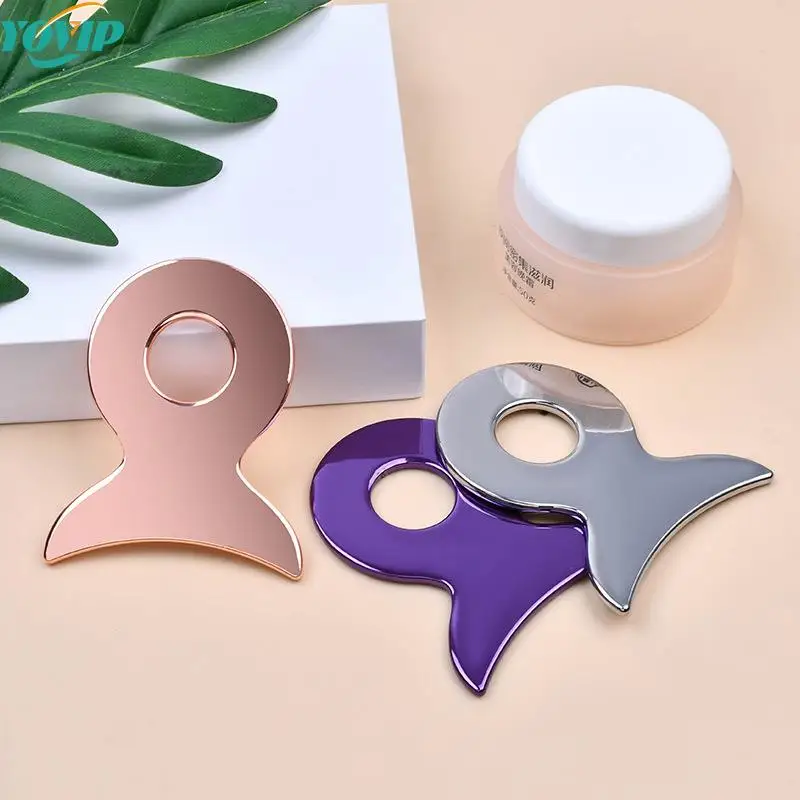 

1Pc Ultrathin Shapes Zinc Alloy Scraping Board For Face Neck Whole Body Guasha Massage Tool Facial Skin Care Guasha Boards