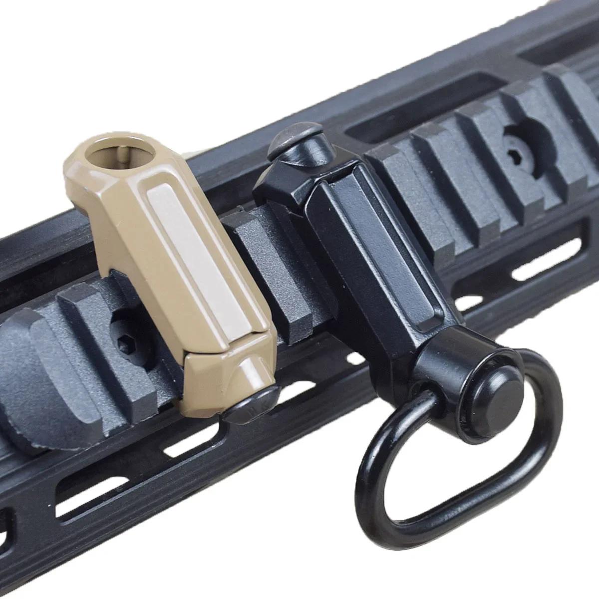 Enhanced Tactical Adjustable Rifle Sling with QD Metal Strap Swivel, Durable Nylon - 2-Point Multi-Mission Release