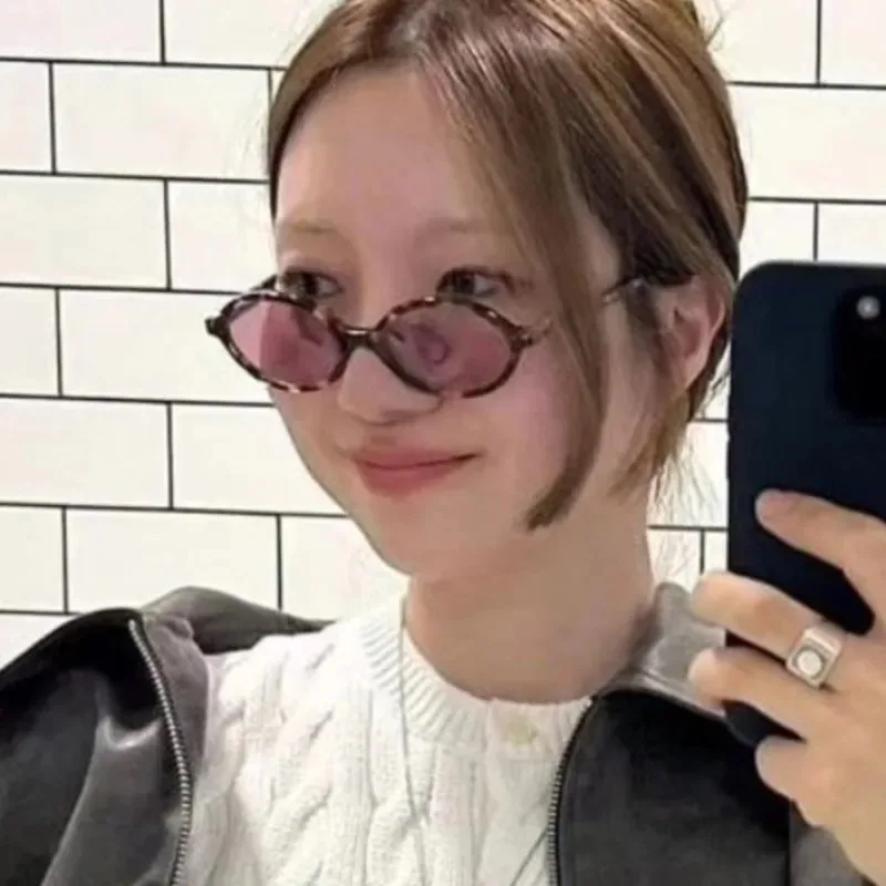 Sexy Small Oval Leopard Sunglasses Women Lovely Ins No Makeup Plain Glasses Frame Eyewear Cute Decorative Computer Glasses Men Best Sellers In Accessories